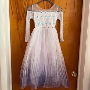 Princess dress with tool and Rhinestone Sequence